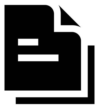 Dosya yığını vektör simgesi