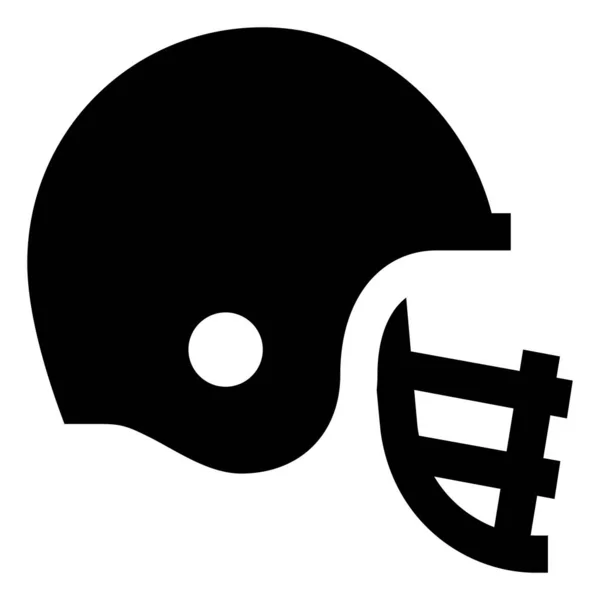 Football Helmet Vector Icon — Stock Vector