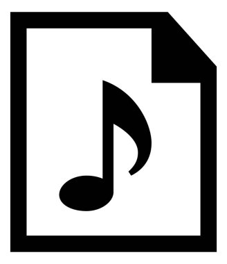 MP3 belge vektör simgesi
