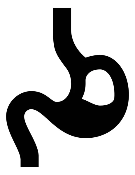 Icono del vector del estómago humano — Vector de stock