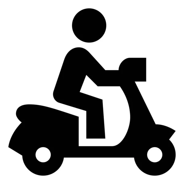 Mobilidade Scooter Vector Ícone — Vetor de Stock