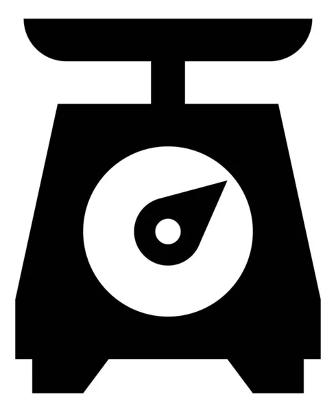 Balança de medida de peso Vector Icon — Vetor de Stock