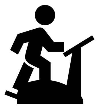 Eliptik çapraz eğitmen vektör simgesi