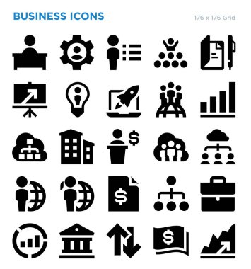 iş vektör Icon set