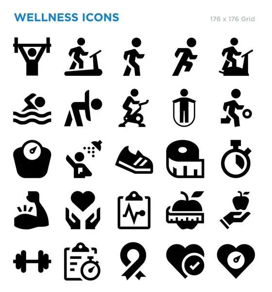 Wellness vektör simge seti