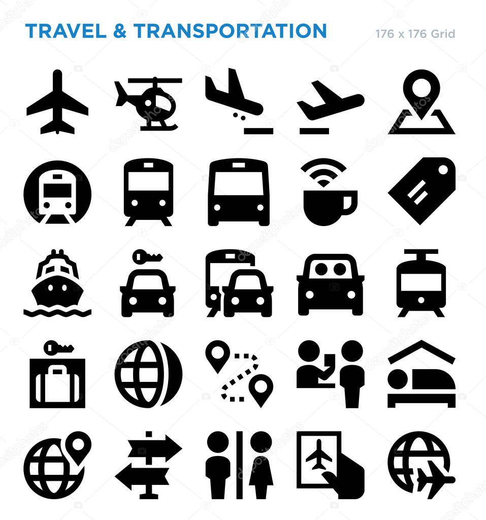 Travel Vector Icon Set