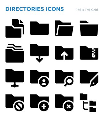 Dizinler Vektör Simge Seti