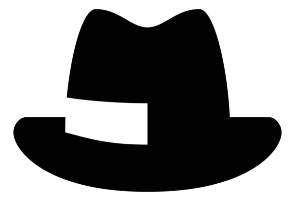 Fedora hoed vector pictogram — Stockvector