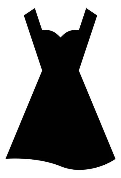 Womens vestido vetor ícone — Vetor de Stock