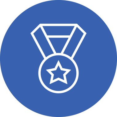 1. Sıra Ödülü Madalya Anahat Simgesi