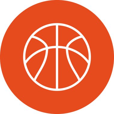 Basketbol Takımı Spor Anahat Simgesi