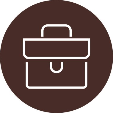 Evrak Çantası Ofis Çalışanı Anahat Simgesi