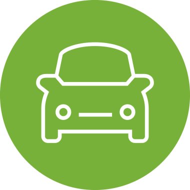 Araba Otomatik Ride Outline Simgesi