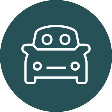 Carpool Ride Paylaş Anahat Simgesi