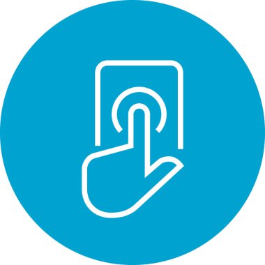 Akıllı Telefon Anahat Simgesine El Dokunun