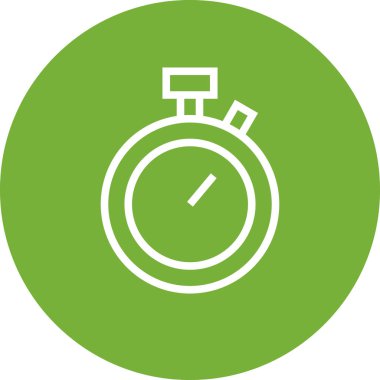 Kronometre Zamanlayıcı Hız Anahat Simgesi