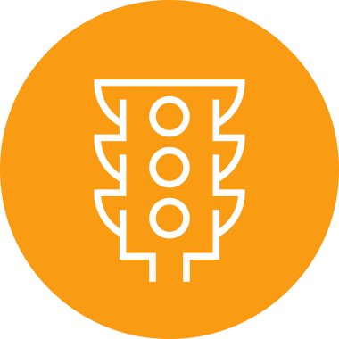 Trafik Sinyali Stoplight Anahat Simgesi