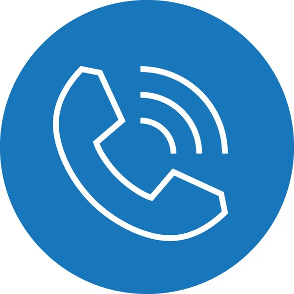 Service téléphonique Aperçu du signal Icône — Image vectorielle