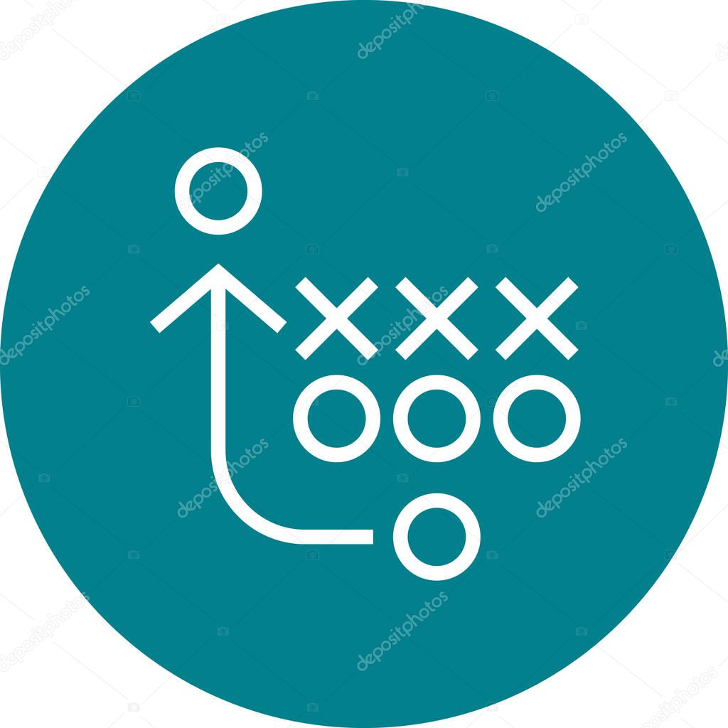 Game Plan Playbook Outline Icon