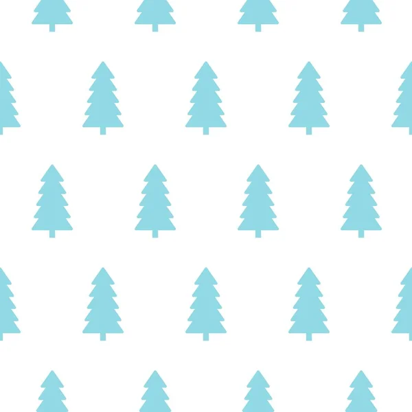 Бесшовный рисунок от голубых рождественских деревьев. Дизайн для текстиля, упаковки, баннера. Фон . — стоковый вектор