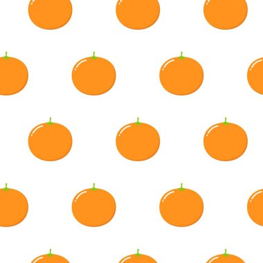 Portakal meyve ile Seamless modeli. Stilize Narenciye meyve ve yeşil yaprakları ile taze arka plan. Vektör portakal duvar kağıdı, Masa örtüsü, kağıt, kumaş, tekstil, ile Seamless modeli tasarım.