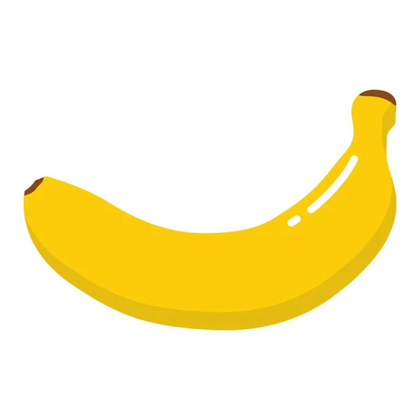 Banan-ikonen, vektor banan icon, isolerad platta banan ikon — Stock vektor