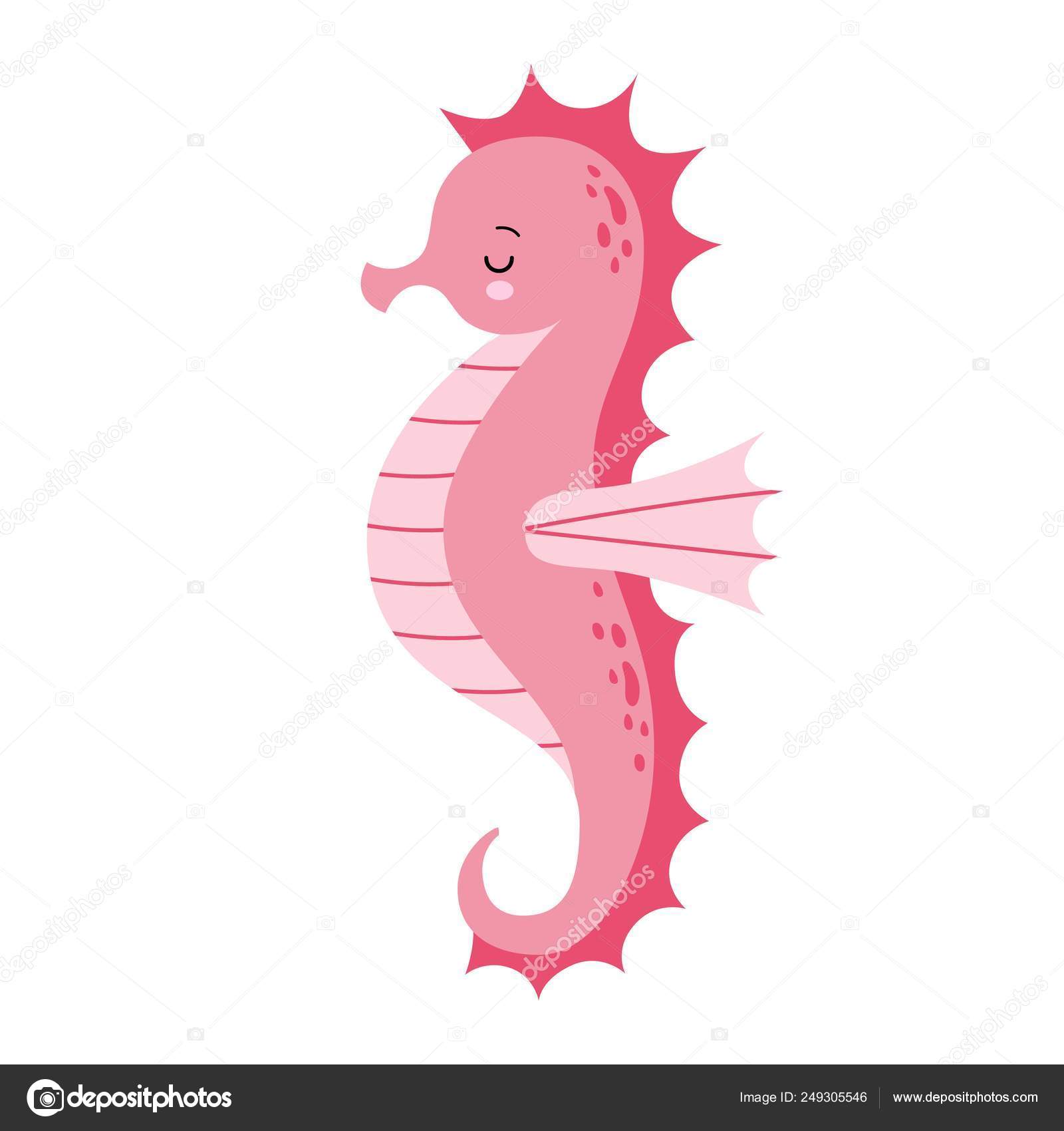 pink seahorse