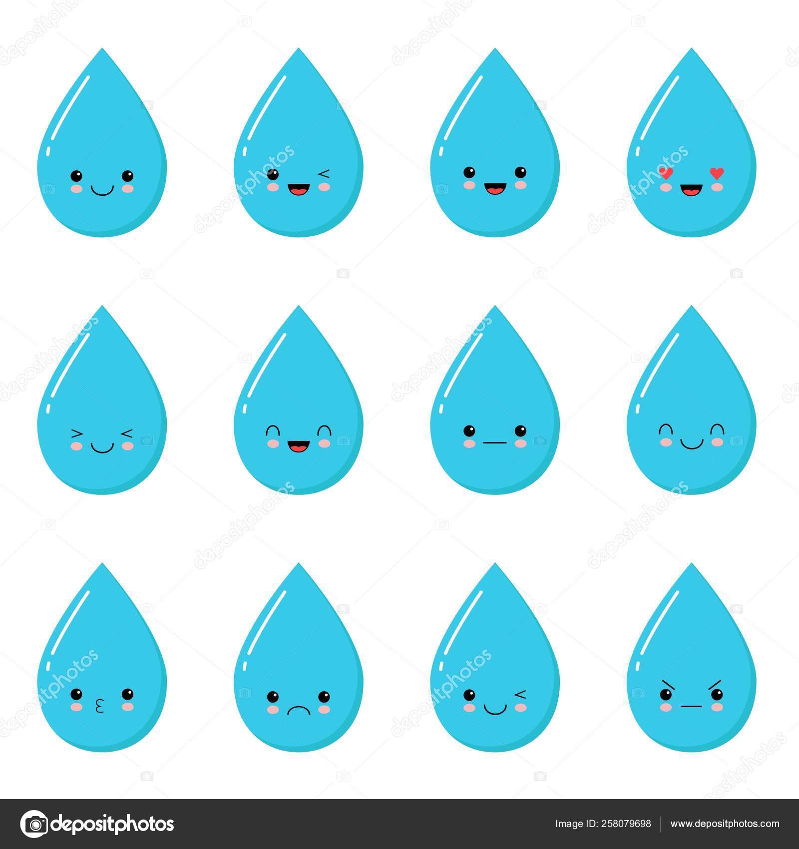 Water Drops Emoji Vector Images Royalty Free Water Drops Emoji Vectors Depositphotos