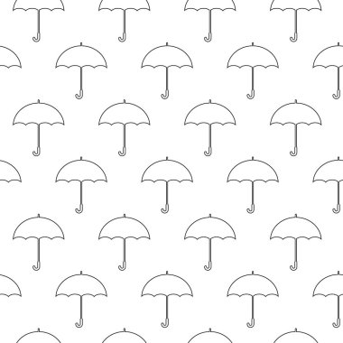 Line Umbrella dikişsiz desen. Yaratıcı Şemsiye konsept arka plan.