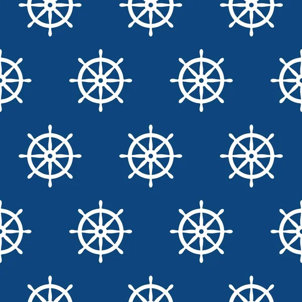 Varrat nélküli tengeri mintázat a hajó kerekekkel. Design elem háttérképek, baby zuhany meghívó, születésnapi kártya, Scrapbooking, szövet Print — Stock Vector