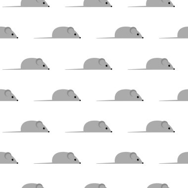 Tekstil, seramik, kumaş, fareler ile sorunsuz vektör desen baskı, kartlar, kaydırma