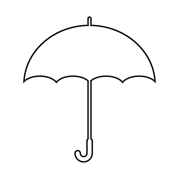 Icono de paraguas en estilo plano de moda aislado en el fondo. Icono de paraguas símbolo de página para el diseño de su sitio web Icono de paraguas logotipo, aplicación, interfaz de usuario . — Vector de stock