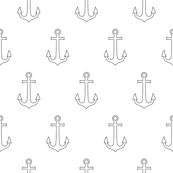 Seamless vector pattern with anchors. Seamless pattern can be used for wallpaper, pattern fills, web page background, surface textures. — Stock Vector