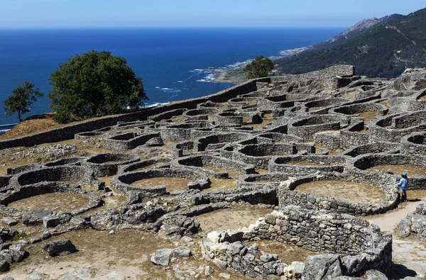 Castro de Santa Trega, Galice, Espagne. Point le plus méridional et célèbre de la côte galicienne. Au delta du fleuve Mino . — Photo