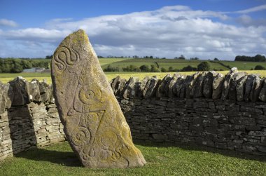 Aberlemno Pictish Stone, Scotland. clipart