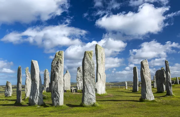 Rumänisch stehender Steinkreis, rumänisch, Insel der Lewis, Schottland, Großbritannien. — Stockfoto