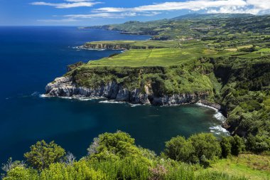 Miradouro de Santa Iria, Sao Miguel adasında, Portekiz.