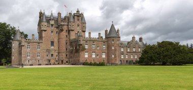 Fife area, the Glamis castle, childhood home of the Queen Elizabeth. Angus, Scotland, UK. clipart