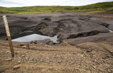 Loughareema, rastgele kaybolan göl, County Antrim, Kuzey İrlanda