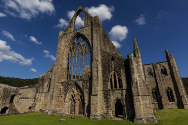 Tintern Abbey, Wye Vadisi, Monmouthshire, Gwent, Güney Doğu Wale