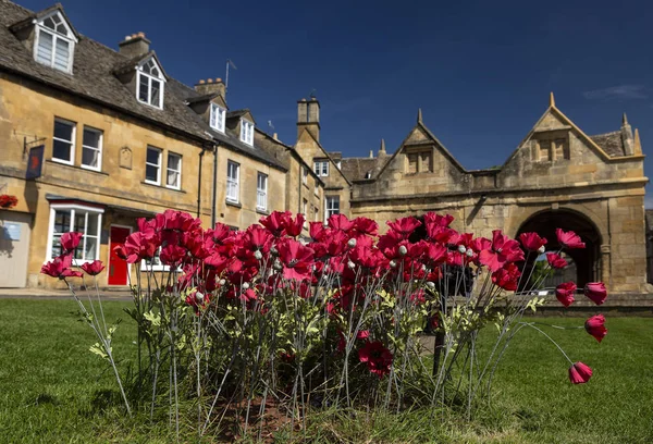 Medieval Market, Chipping Camden. A Medieval Market in the Cotsw — Stock Photo, Image