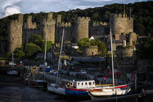 Conwy, Gales, Reino Unido - 16 de agosto de 2019: Patrimonio de la humanidad C — Foto de Stock