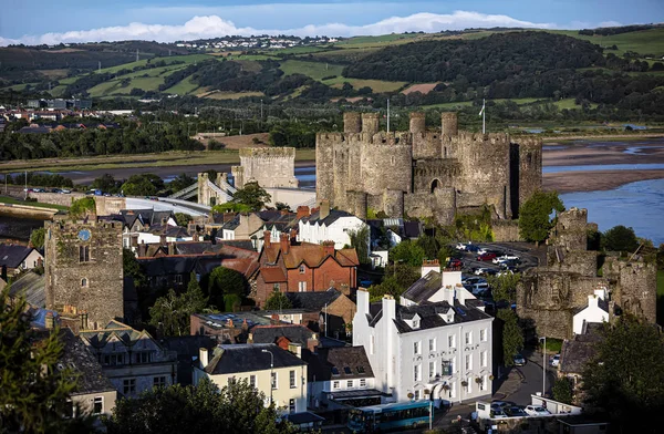 Conwy, Wales, Storbritannien-16 augusti 2019: världsarv C — Stockfoto