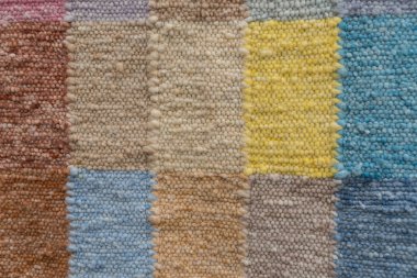 renkli duvar halısı halı ile sonbahar renkleri - closeup patchwork kilim