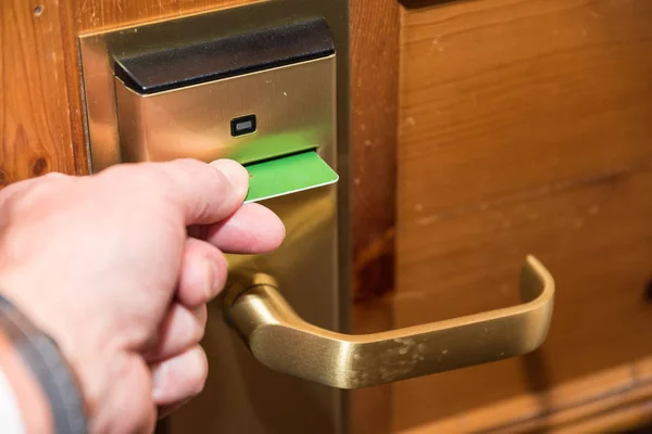 Security Check Opening Entrance Door Modern Check — Stock Photo, Image