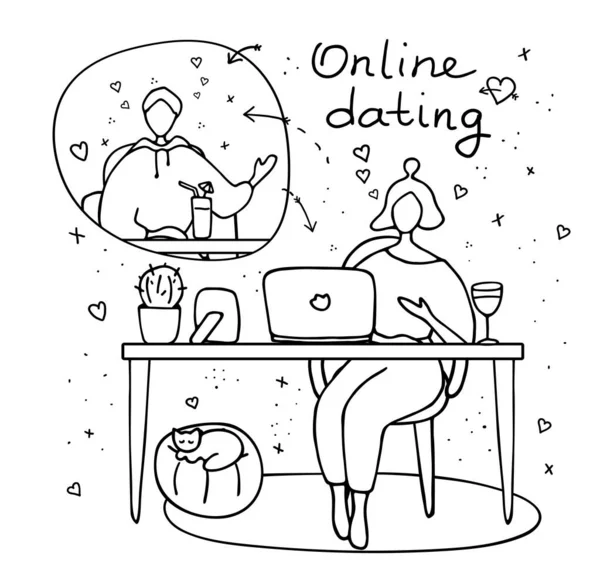dating online sketch)