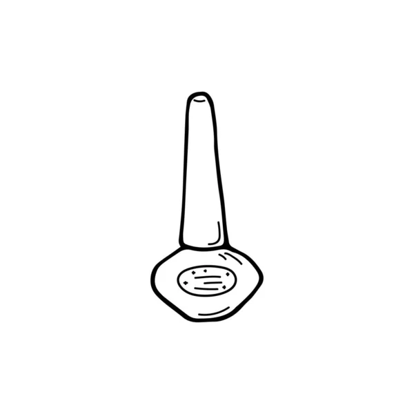 Απλή Πινακίδα Καλλυντικών Σκίτσο Απλό Εικονίδιο Ομορφιά Eye Liner Βερνίκι — Διανυσματικό Αρχείο