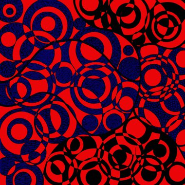 Çevrelerinden kırmızı bir arka plan üzerinde çizim grafik