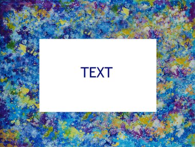 Çerçeve - yağlı boya - alanı için arka plan