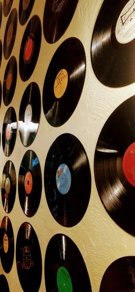 abstract wall with vinyl